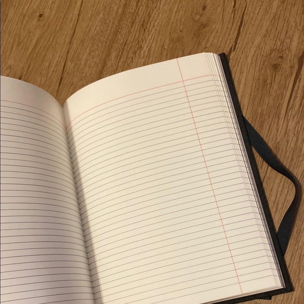 Elegant Dark Gray Notebook with Gold Accents - Picture 8 of 9